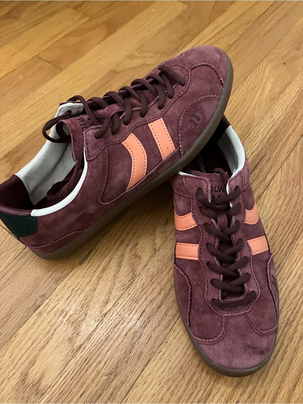 Maroon and peach Coolway Shoes